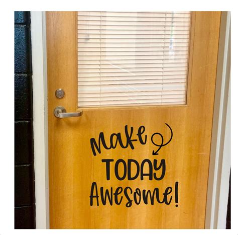 Classroom Door Decal Make Today Awesome Vinyl Decal for | Etsy