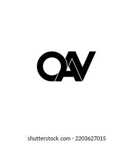 Oav Letter Original Monogram Logo Design Stock Vector (Royalty Free) 2203627015 | Shutterstock