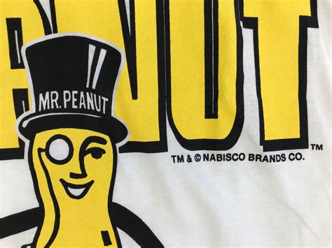 Vintage Mr Peanut Shirt 90s Nabisco Single Stitch Capitalism | Etsy