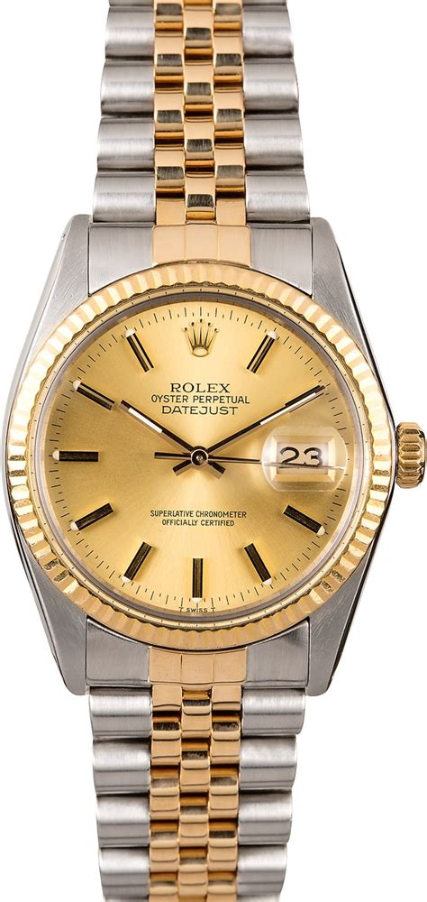 Datejust Rolex 16013 Two-Tone Men's