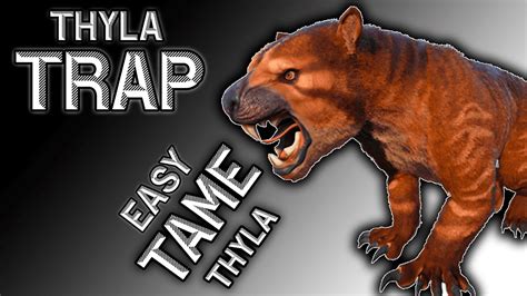 How to tame a Thylacoleo - Best Thylacoleo Trap in Ark - Thyla Ark Survival Evolved - YouTube