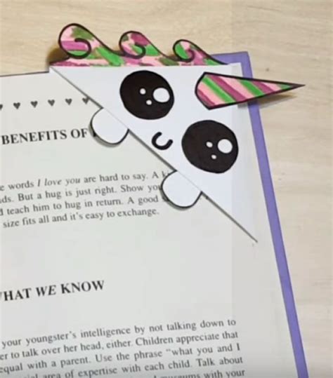 Unicorn Corner Bookmark Template - Gotasdelluvia