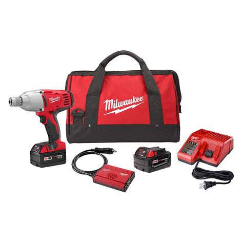 Milwaukee M18 18-Volt Lithium-Ion Cordless 7/16 in. Impact Wrench Kit W ...