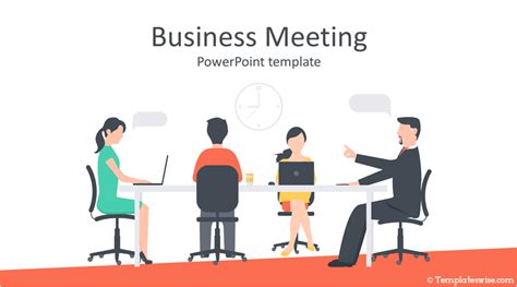 Free Business Meeting Slides Powerpoint Template - DesignHooks