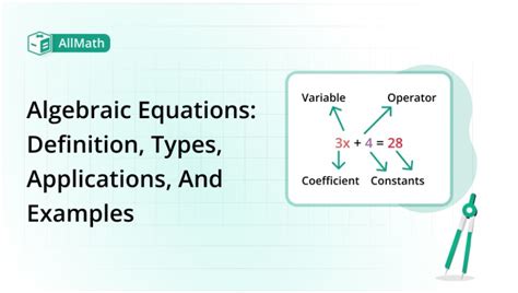 Algebraic Equations - Algebra