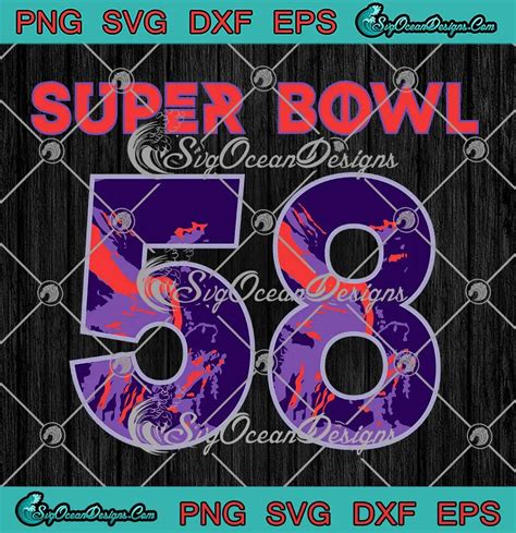 Super Bowl 58 Vintage SVG - Super Bowl LVIII Football Fan SVG PNG ...