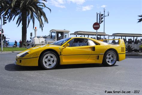 Ferrari F40 Yellow - Nice Tour Auto 2012 | Ferrari-live / Franck@F-L ...