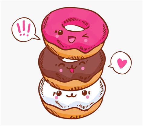 Cute Kawaii Donut Clip Art