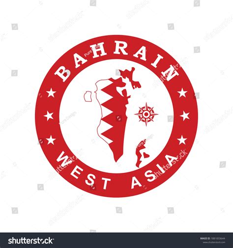 Bahrain Map Vector Country Logo Stock Vector (Royalty Free) 1881833644 ...