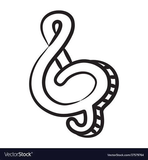 Treble clef Royalty Free Vector Image - VectorStock