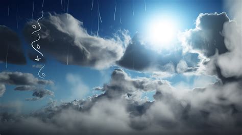 Sun Rain Clouds In The With Backgrounds | PSD Free Download - Pikbest