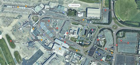 Parking map Dublin Airport - Terminal 1 and 2