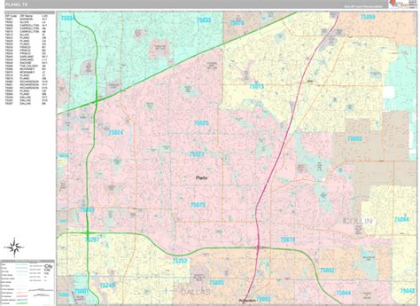 West Plano Zip Code Map - Polly Camellia