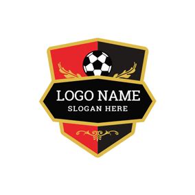 Criador de Logótipos de Clubes Online Grátis | DesignEvo Football Logo Maker, Football Logo ...