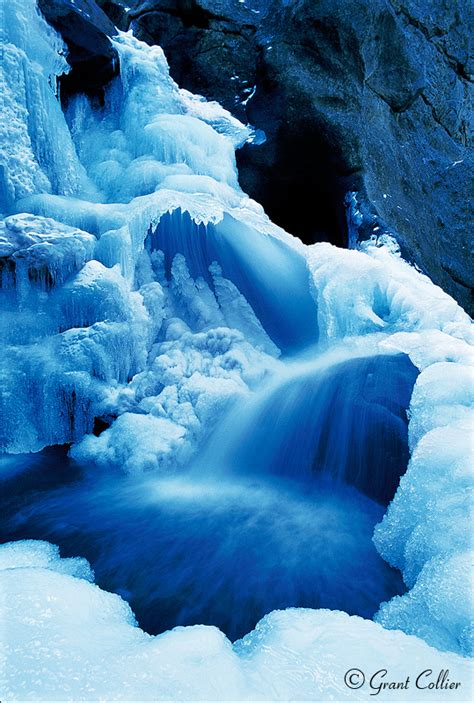 Boulder Falls in Winter, frozen, Colorado, Boulder Canyon