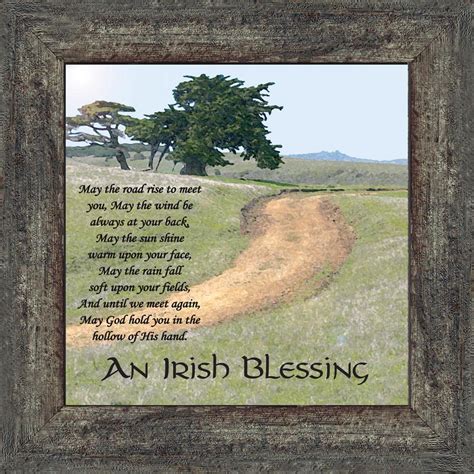 An Irish Blessing, Irish Blessing Picture Frame, May The Road Rise to Meet You, 10x10 8586 ...