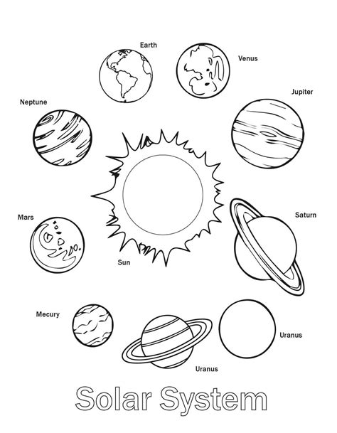 Free Printable Solar System Coloring Pages For Kids