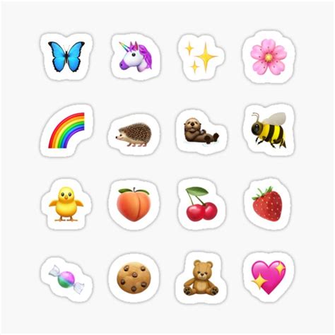 "CUTE EMOJI STICKER PACK" Sticker for Sale by buenojulian | Redbubble