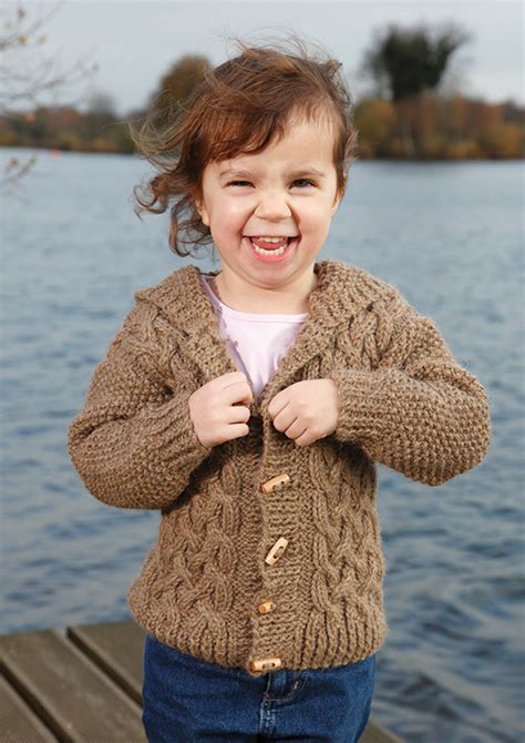 Zest Child's Cabled Cardigan Free Knitting Pattern ⋆ Knitting Bee