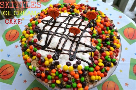 Skittles Ice Cream Box Cake- Taste the Rainbow for the Basketball ...