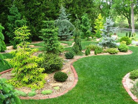 Conifer Garden Design Ideas for Front Yard | conifer bed design | Unique garden ideas ...