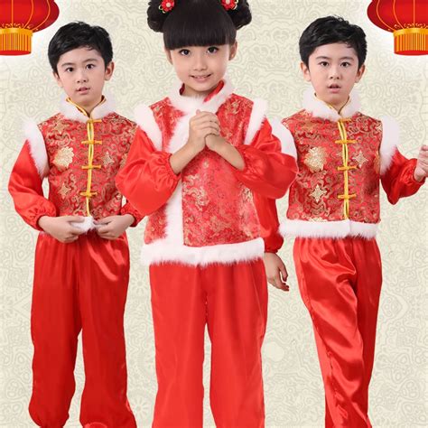 New Christmas Kids Clothing Boys Younger Children Boys Chinese New Year festive Girls Dance ...