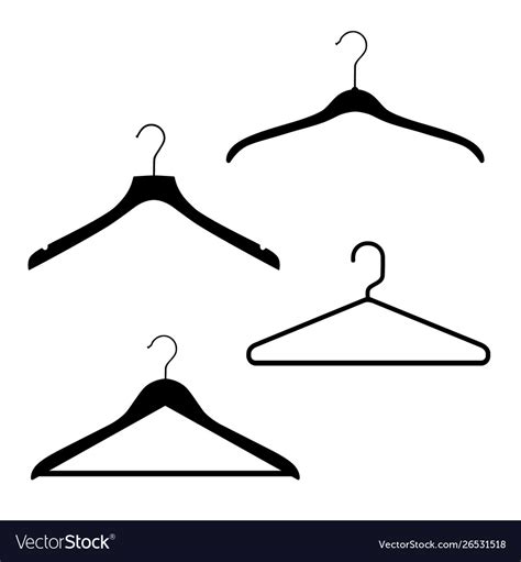 Plastic and metal wire coat hangers clothes Vector Image