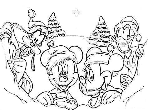 Coloring Pages Christmas Disney >> Disney Coloring Pages