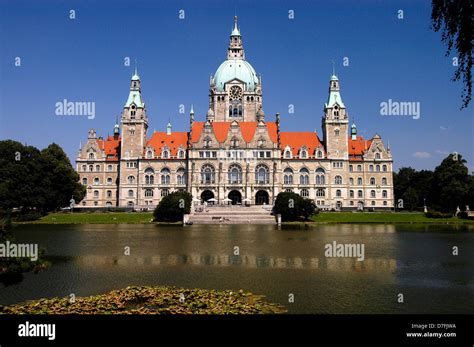 Germany, Hannover, new city hall, neues Rathaus Stock Photo - Alamy