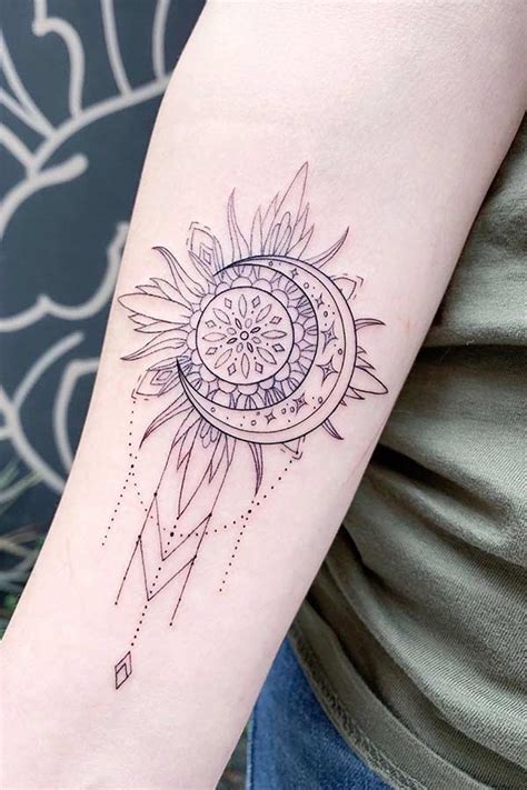 63 Most Beautiful Sun and Moon Tattoo Ideas - Page 6 of 6 - StayGlam