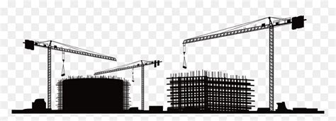 Construction Vector Graphics Building Clip Art Silhouette - Building ...