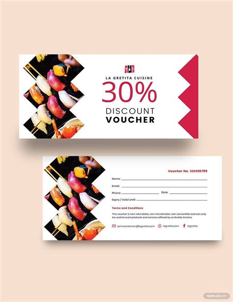 Printable Restaurant Voucher Template in Word, Publisher, Pages, Illustrator, PSD - Download ...