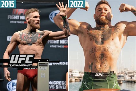 Conor McGregor shows off insane seven-year body transformation as UFC ...