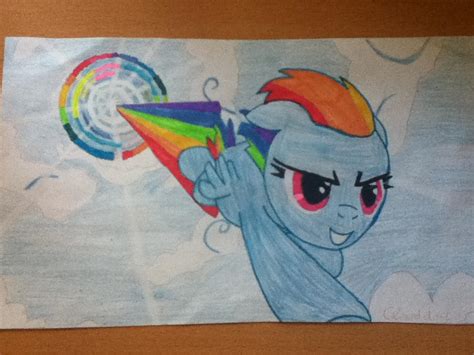 Rainbow Dash Sonic Rainboom by clouddasher on DeviantArt