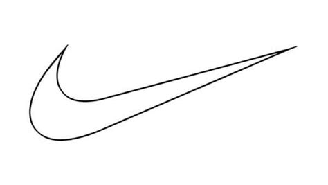 Basic Nike Logo coloring page - Download, Print or Color Online for Free