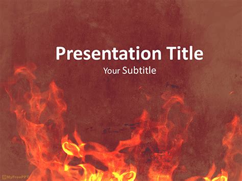 Free Fire PowerPoint Templates - MyFreePPT.com