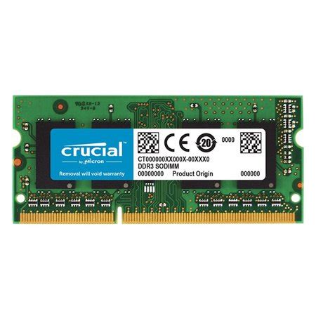 Crucial Memoria Ram DDR3 16GB 1600Mhz Notebook CT204864BF160B – Alca ...