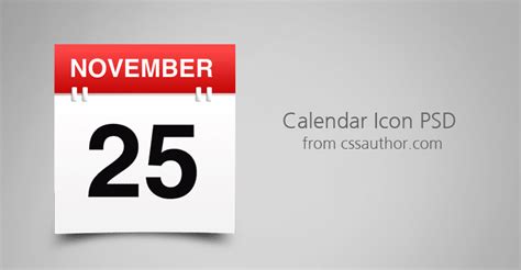 Awesome Free Download Calendar Icon PSD - Freebie No: 5