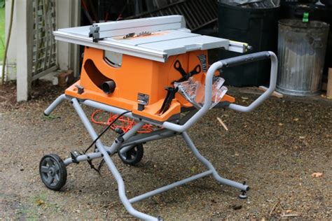 Tool Review: RIDGID 10 Inch Portable Table Saw with Stand R45101