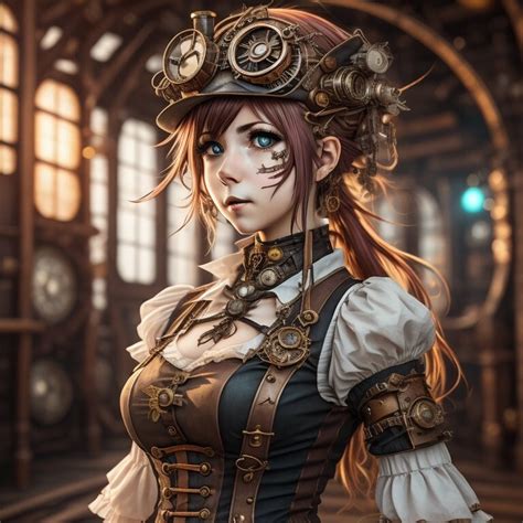 Beautiful Girl Steampunk Art, Wall Art, Steampunk Wall Art, Sustainable ...