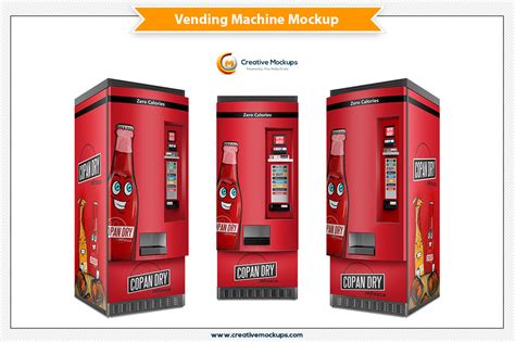 Vending Machine Psd Mockup | Creative Branding Mockups ~ Creative Market