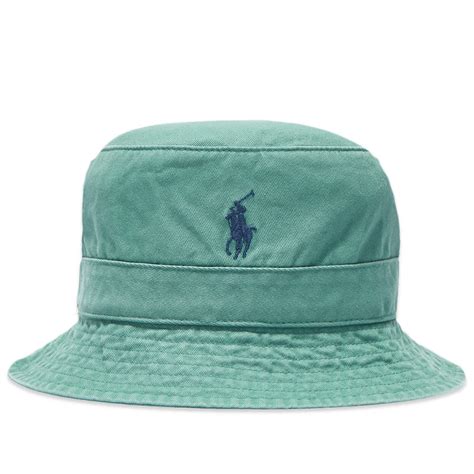 Polo Ralph Lauren Pony Player Bucket Hat Seafoam | END. (KR)