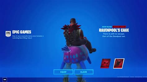 Fortnite Ravenpool and Cuddlepool Get FREE Back Bling Update! - YouTube