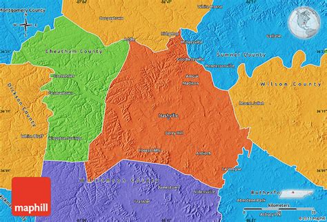 Political Map of Davidson County