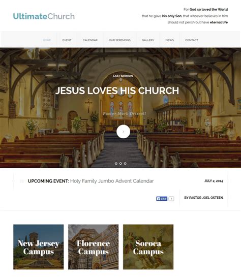 5 More of the Best Church WordPress Themes – down