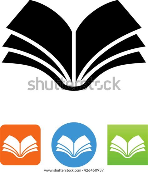 Open Book Symbol Stock Vector (Royalty Free) 426450937 | Shutterstock