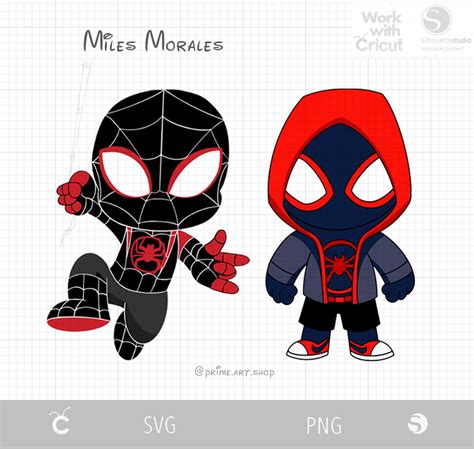 2 baby black spiderman miles morales svg baby spider man spiderverse cartoon spider boy black ...