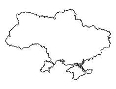 Free Vector Map of Ukraine Outline | One Stop Map | Map vector, Vector ...