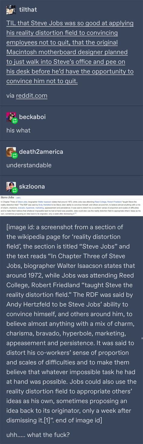 Steve Jobs' Reality Distortion Field - Media Chomp