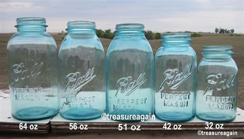 Blue Ball Jars Size Comparison | Ball mason jars, Mason jar sizes, Ball ...